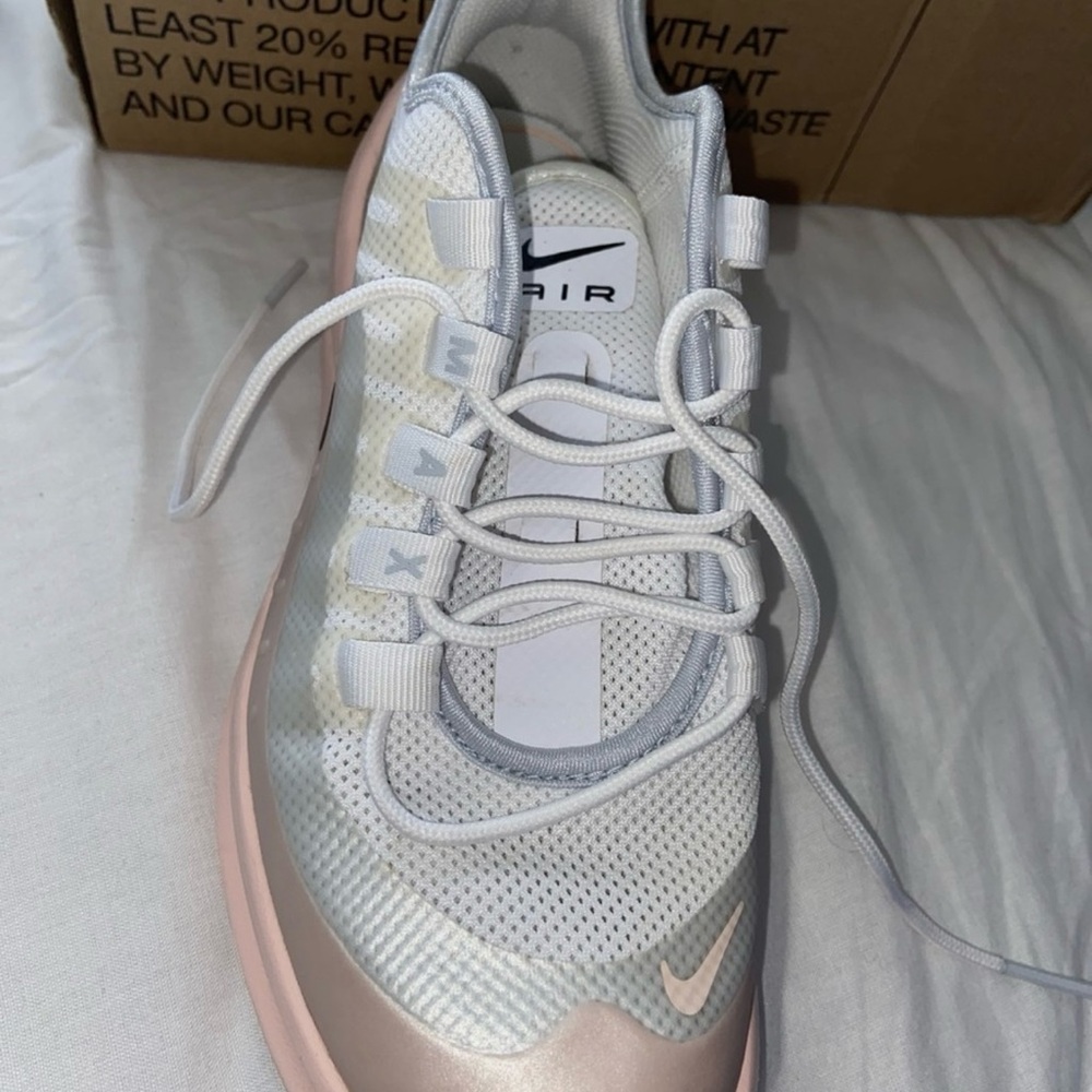 Nike Women's Air Max White and Light Pink Athletic Shoes